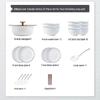 Modu Lanka Ceramic Dinnerware Set, 8-Person, 43-Piece