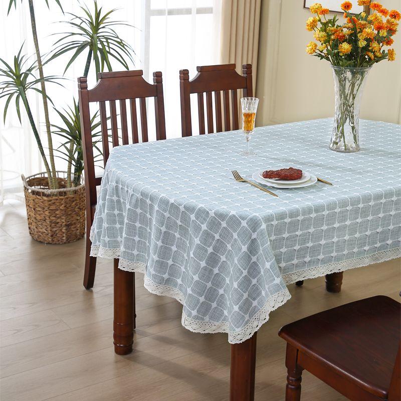 

Скатерть 2025 Новое поступление Доступная роскошь Нарядная Скатерть для журнального столика круглая Овальная Прямоугольная Квадратная Хлопково-льняная ткань Shaxie-Lace-light gray 60*60cm (small cover towel)