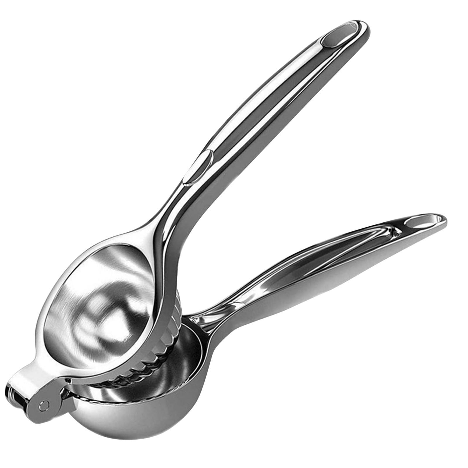 

Ручной пресс для соковыжималки для лимона, прочная соковыжималка, ручной пресс для лайма / металлический пресс для фруктов для сока с изогнутой ручкой серебряный