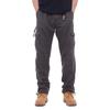 Men's Casual Elastic Waist Plus Size Pants Multi-Pocket Loose Trousers