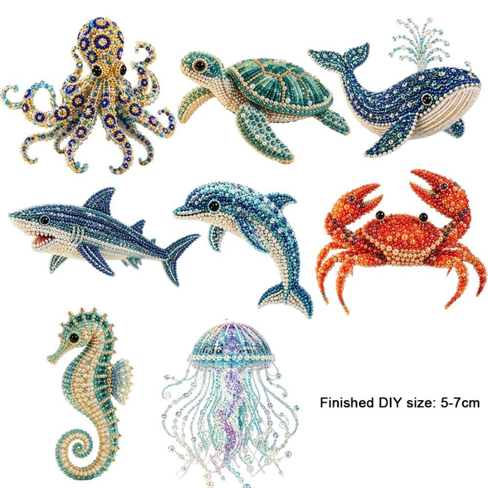 Colorful Beads Bead Craft Kit Animal Shape DIY Beadwork Kit Desktop Display