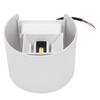 12W Outdoor LED Wall Lamp IP65 Waterproof Aluminum Up and Down Lighting Wall Light AC85‑265VWhite Shell Warm White Light
