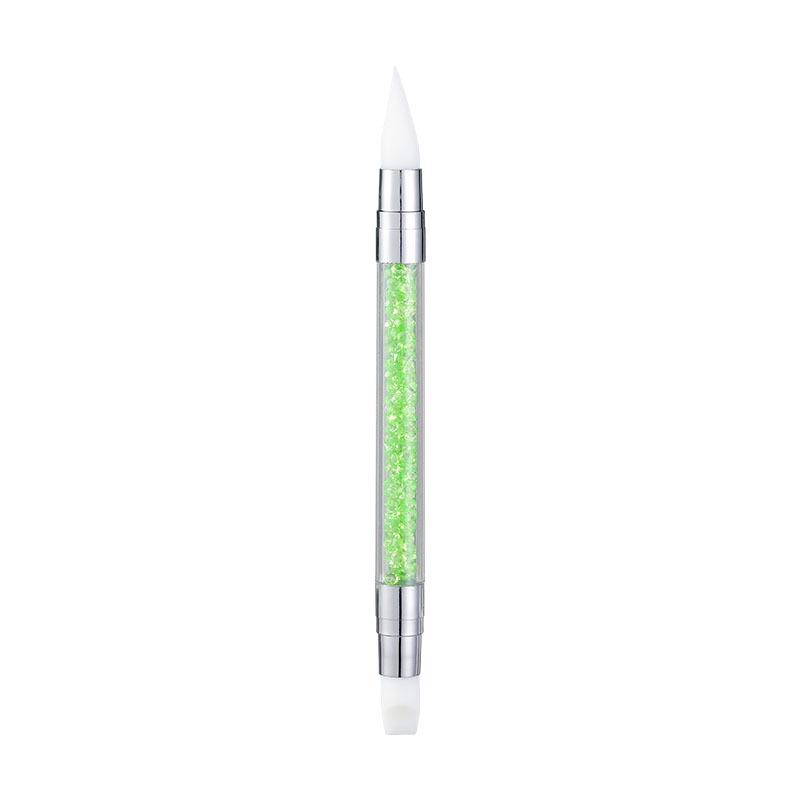 Double-Headed Silicone Diamond Nail Art Pen with Drill and Press Tool