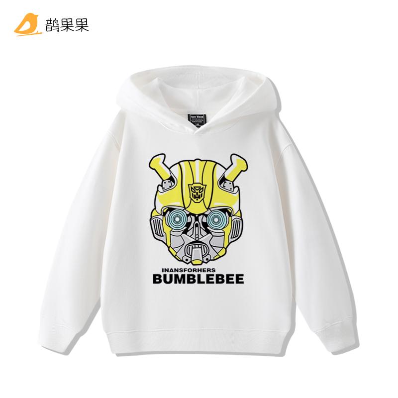 Jungen Super Handsome Transformers Kapuzenpullover mit Print – Kinder-Herbst- und Wintermode, warmer Fleece-Hoodie