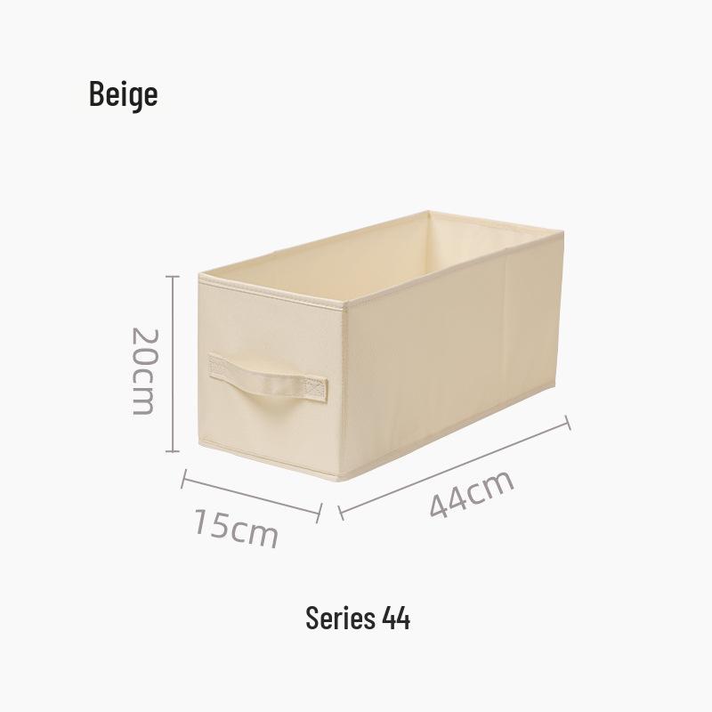 Anqin Foldable Narrow Storage Box - White Fabric