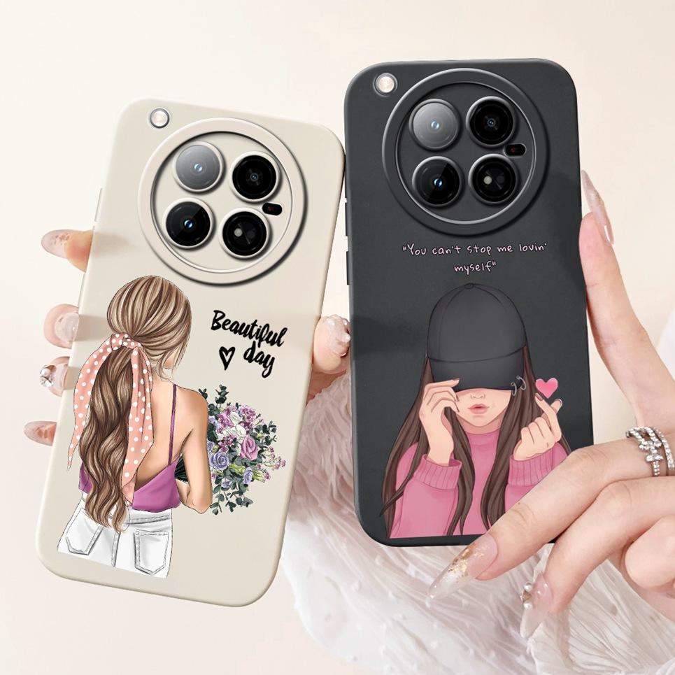 For Infinix Zero 40 4G 5G Back Cover 6.78" On Infinix X6860 X6861 Capa Flower Butterfly Women Fashion Phone Case Liquid Silicone