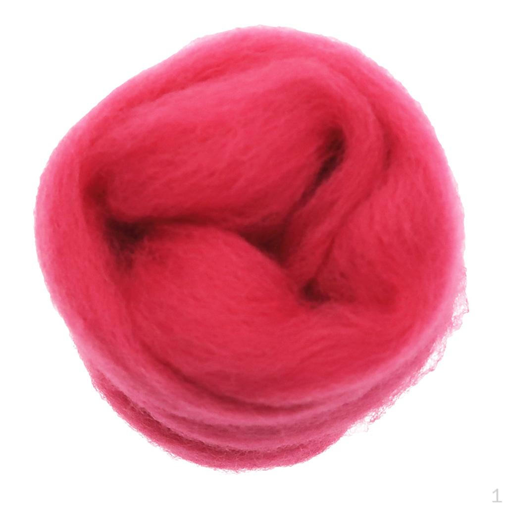 

Валяние из шерсти для игрушек для животных, кукол, проектов, 10 г красный