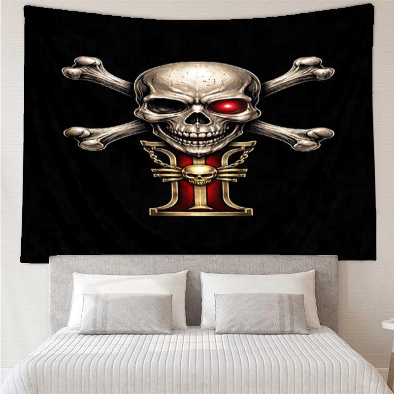 Warhammer 40k Print Tapestry, Backdrop, Easy Setup, Ideal for Bedroom, Office & Living Room, with Aesthetic Wall Hanging Decor.