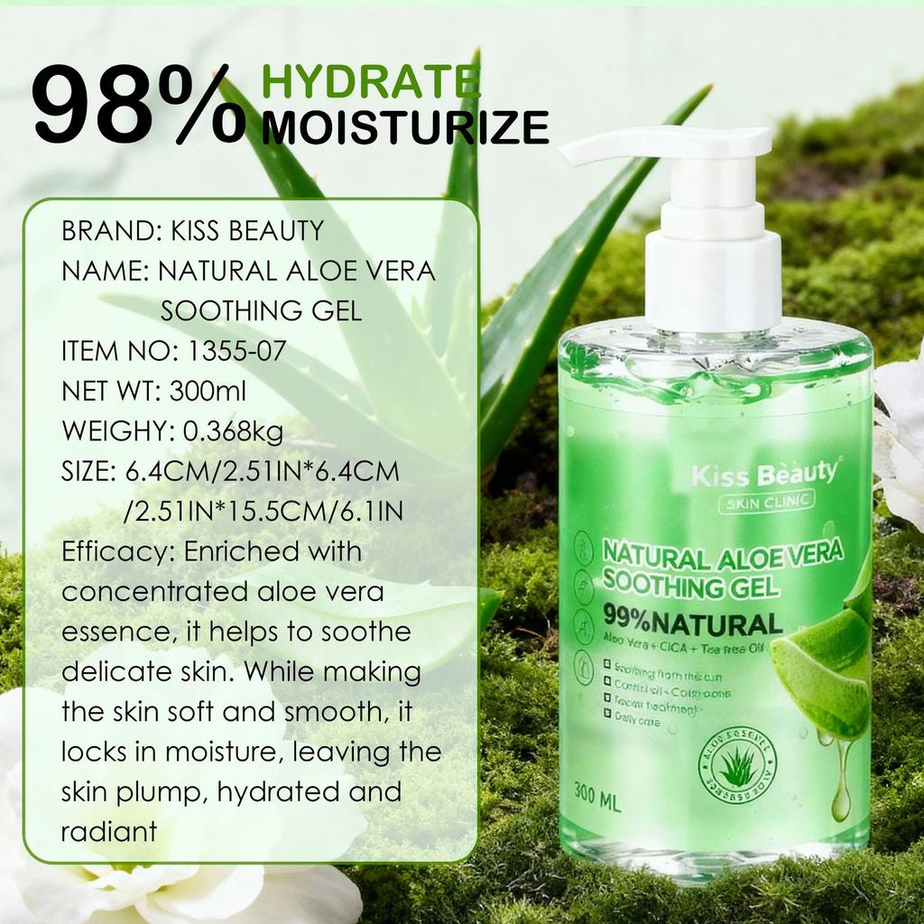 Kiss Beauty Aloe Vera Gel Gel Feuchtigkeitsspendende Essenz Gel Feuchtigkeitsspendende Feuchtigkeitscreme Aloe Vera Gel