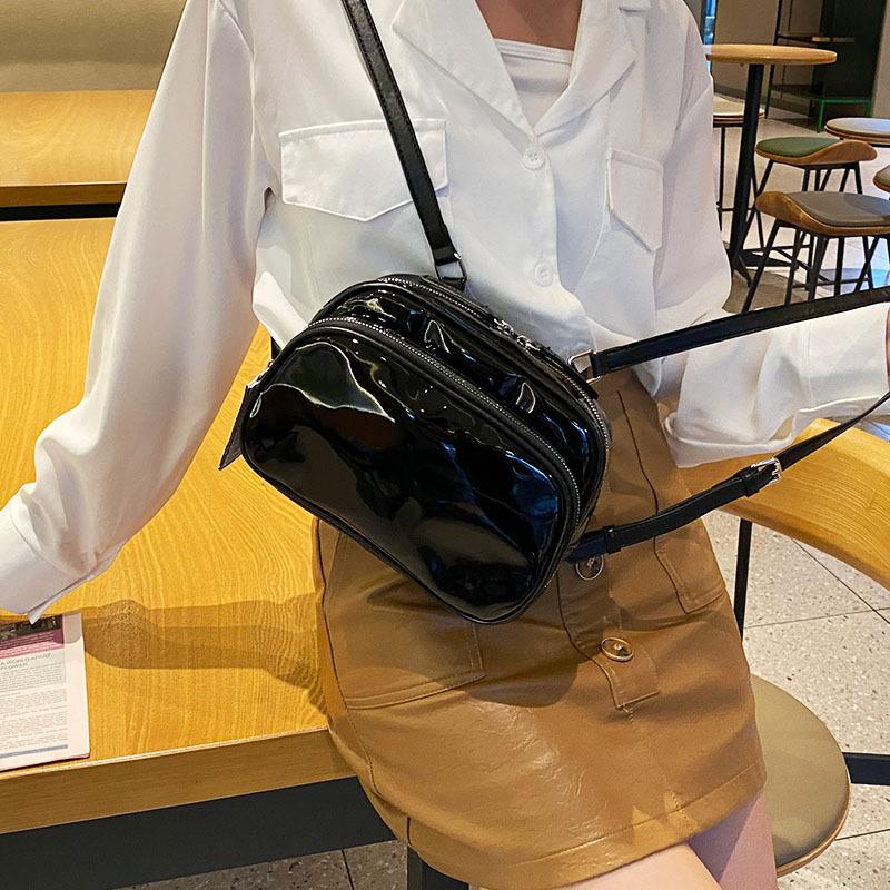 Simple Pu Leather Women's Bag, Black Backpack, College-style Student Schoolbag, Casual and Versatile Backpack for Women