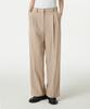MUSINSA STANDARD WOMAN Women'S Lightweight High-Waisted Wide Hidden Elastic Waist Slacks [Beige]
