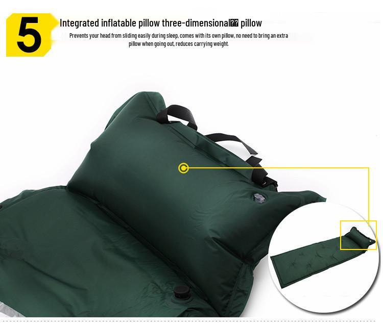 Automatic Inflatable Camping Mat - Moisture-Proof Travel Mattress