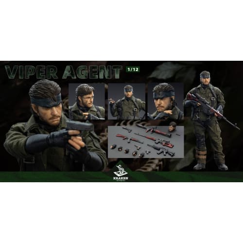 [Tbmodel] Kraken Studio Viper Agent Фигурка Масштаб 1/12 Набор Тело Змеи Экшн-фигурка Предварительно окрашенная Делюкс издание