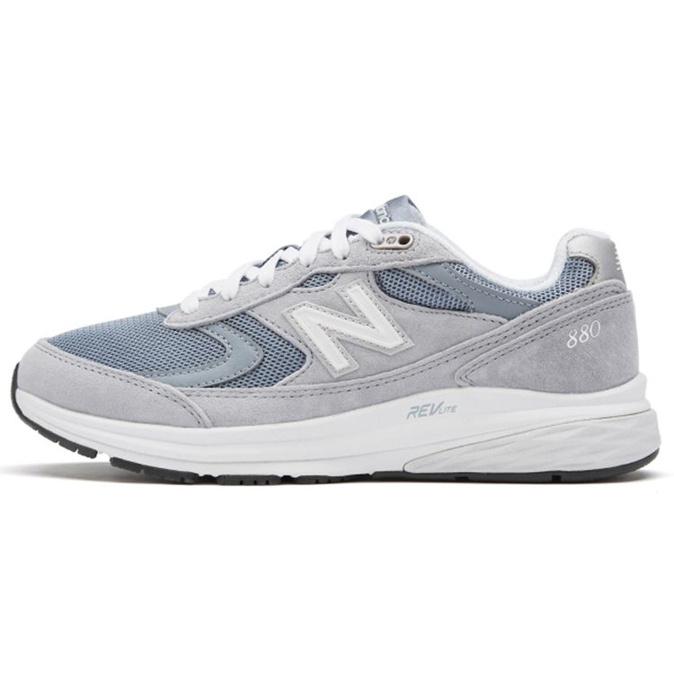 

New Balance 880 Series Retro Lightweight Minimalist Versatile Fabric Pigskin Low-Top Running Shoes Women sneaker Fog-Gray WW880AO3 36