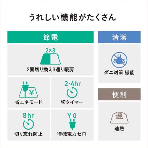 Panasonic Hot Carpet Electric Carpet Disney Design Energy Saving Timer Function Dust Mite Prevention Dress-up Cover Included 1.5 Tatami Gray DC-15NKCD