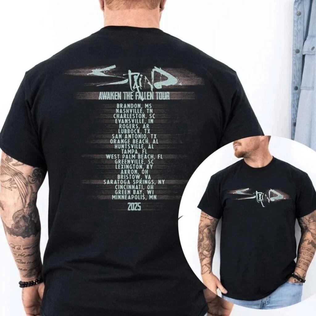 Staind Awaken The Fallen Tour 2026 T-shirt Gift For Fan Shirt XXXL