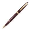 Very Good MONTBLANC Fountain Pen Meisterstck Classic White Star Bordeaux 14K Used