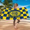 Rosario Central Crest Beach Towel, Quick-drying, Easy to Care for, Suitable for Both Fitness and Beach Vacations,Sports Essential
