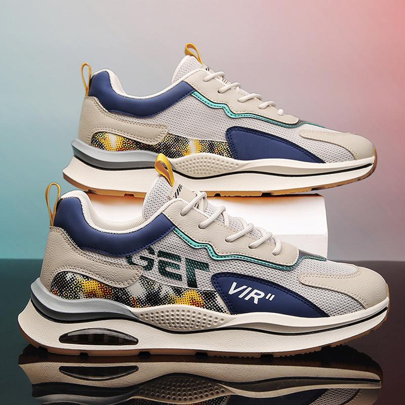 

2025 Spring/Summer Men s Sports Leisure Height Increasing Travel Korean Edition Trendy Men s Shoes 44 хаки