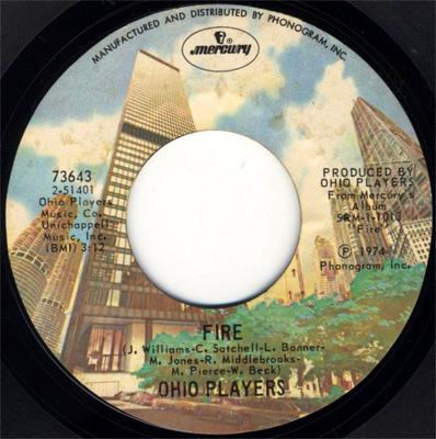 7-Zoll Schallplatte OHIO PLAYERS - Fire 73643 Mercury 1974 US Soul/Funk Gebraucht