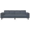 Living Room Sofa Dark Grey 250 X 77 X 76 Cm