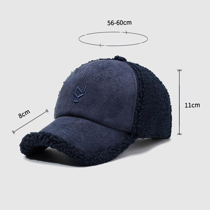 Men's and Women's Autumn and Winter Outdoor Embroidered Cold-proof and Warm Caps