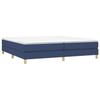 Maison Exclusive - Sommier à lattes de lit avec matelas Bleu 200x200 cm Tissu