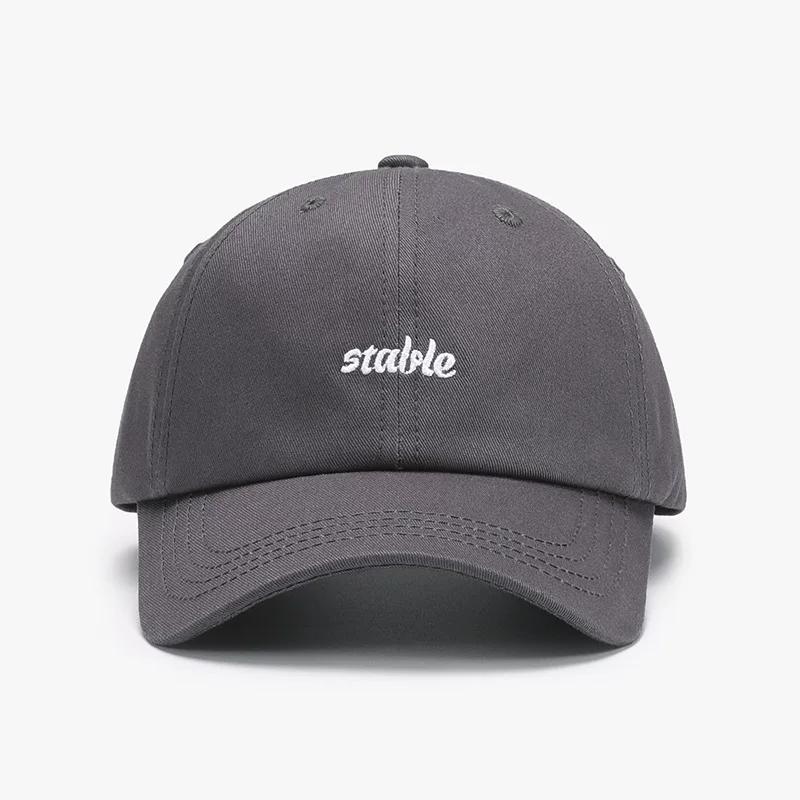 Unisex Korean-Style Versatile Letter Embroidery Baseball Cap Couple Student Soft-Top Duckbill Cap Japanese-Style Fresh Sun Hat