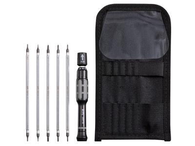 Kyoto Machinery Tools (KTC) Precision Ratchet Driver Set with 5 Bits (10 Types of Tips) TDBRP6