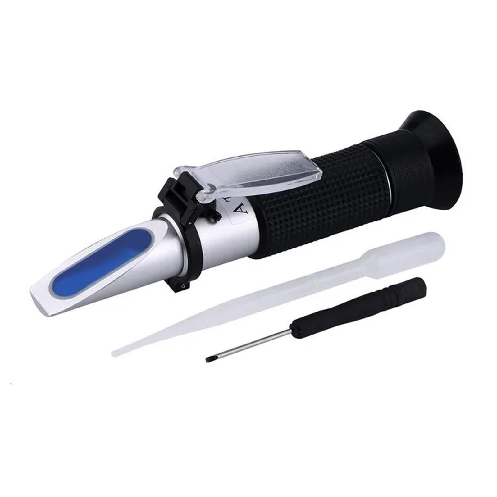 

Handheld Refractometer 0-32% Sugar Content Meter 1.000-1.130 Beer Malt Juice Scale Measuring Instrument Refractometer One Size чёрный