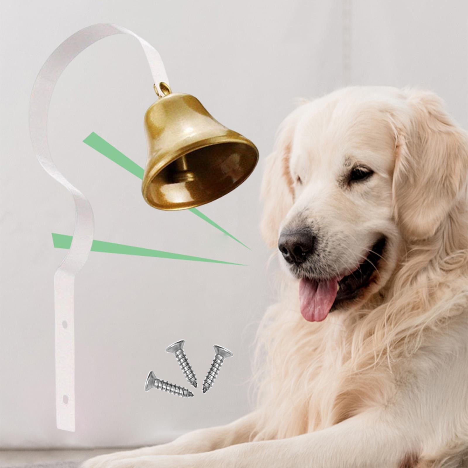 Dog Bell Pet Metal Doorbell for Training Potty Housetraining Houserbreaking белый