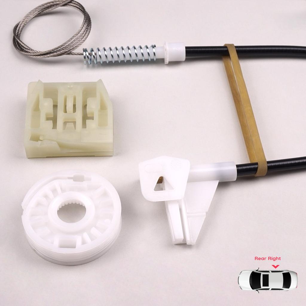 EWR548 Power Window Regulator Repair Set Rear Right Door for Skoda Octavia MK1 1U 1U2 1U5 2001-2010 4/5 Door Facelift 1U0839462B