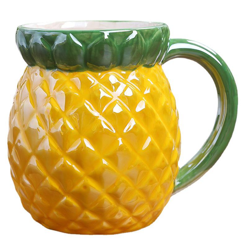 Cartoon Fruit-Shaped Cups: Pumpkin, Grape, Pineapple, Orange, Strawberry, Tomato