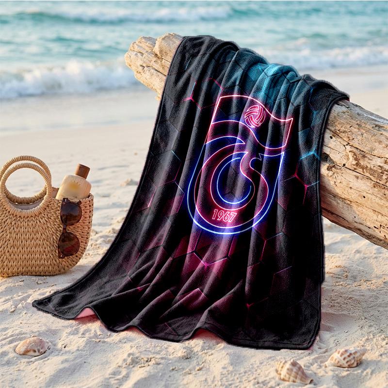 Trabzonspor FC Print Mikrofaser Strandtuch Schnelltrocknend Saugfähig Großes Handtuch für Strand Schwimmen Reisen