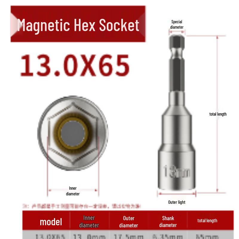 

OIMG Magnetic Deep Hex Impact Socket Set