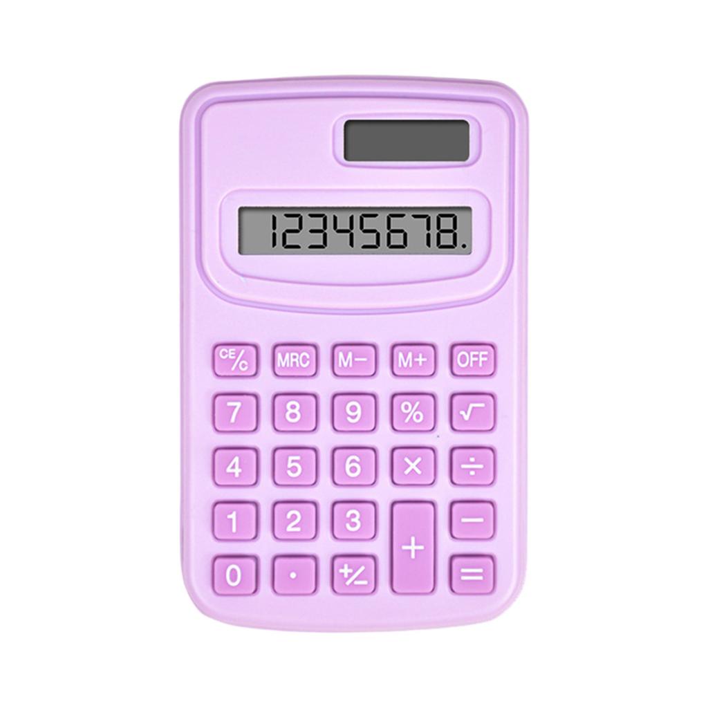 Calculatrice de poche Petite calculatrice à piles Taille Calculatrice 4 fonctions Calculatrice de base portable Pour étudiants Enfants École Maison