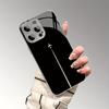 Fashionable and Minimalist Airplane Line Glass Phone Case Suitable for iPhone 17 16 15 14 13 12 11 Pro/Max/Plus Shockproof