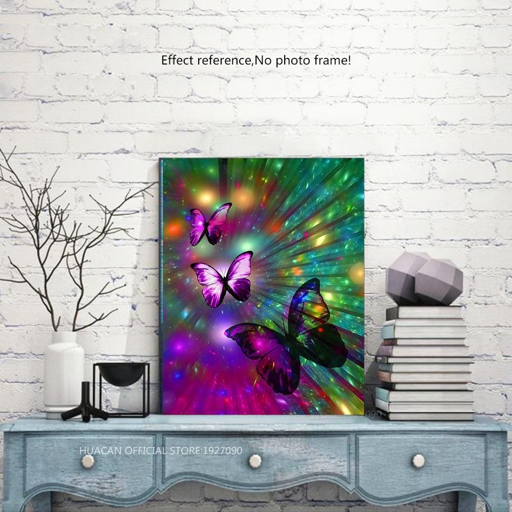 Diamond Embroidery Full Display Butterflies 5d Diamond Painting Full Drill Round Butterfly