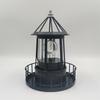 1PC LED Resin Solar Large Rotating Lighthouse Beacon Tower Outdoor Garden Landscape Light