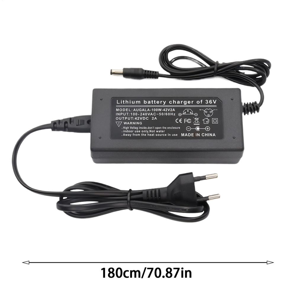 Battery Charger For Bike 42V2A Electric Charger Replacement Vehicle Charging Equipment Energy-Saving Maintainer For E-bikes