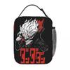 Cat Anime Lunch Bag Dandadan Lucky Turbo Granny Fashion Lunch Box School Portable Insulated Tote Food Bags Graphic Cooler Bag