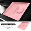 Car Wireless Charging 2-in-1 Silicone Pad for Tesla Model Y Juniper 2025 Anti-skid Accessories for Mobile Phone and Earphones