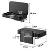 Yamazaki Magnetic Lidded Plastic Bag W18 x x Tower Floating Triangular Corner 1920 Holder, Black, D10.5 H8cm, Series, Container,