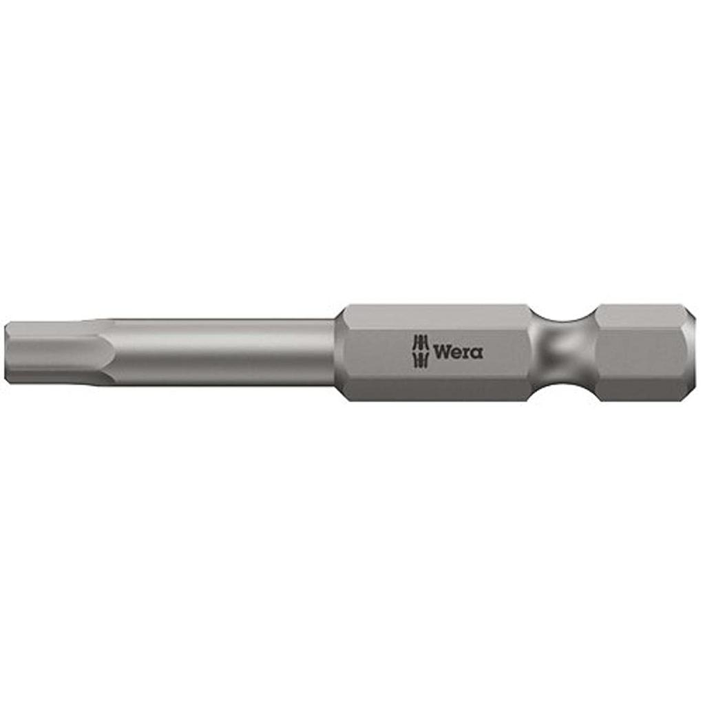 WERA Driver Hex 89mm Overall 059667 Hex-Plus Bit, 6.35mm Drive, 7/32 Blade, Length,