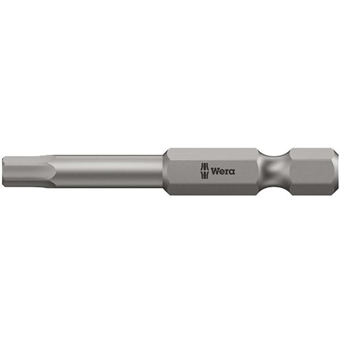 

WERA Driver Hex 89mm Overall 059667 Hex-Plus Bit, 6.35mm Drive, 7/32 Blade, Length,
