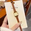 GEDI Quartz Vintage Woman Watches Square Watch Elegant Luxury Fashion Leather Strap Wristwatch Gifts Women