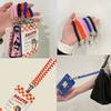 Colourful Retractable Spring Coil Keychain Anti-Lost Stretch Cord Safety Keyring With Metal Lobster Clasp For Girls Phone Wallet