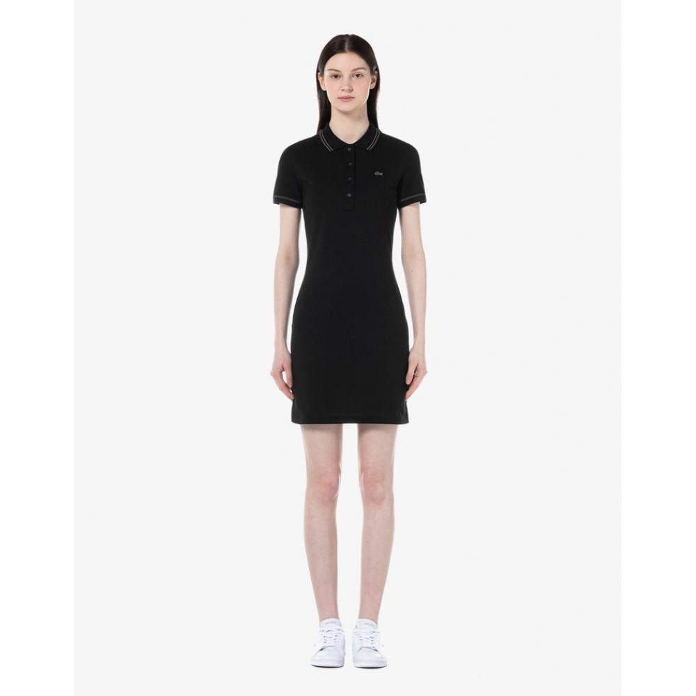 

LacoSte Women S Mini Pique Stitched Polo dreSS Ef0082 54g 031 036
