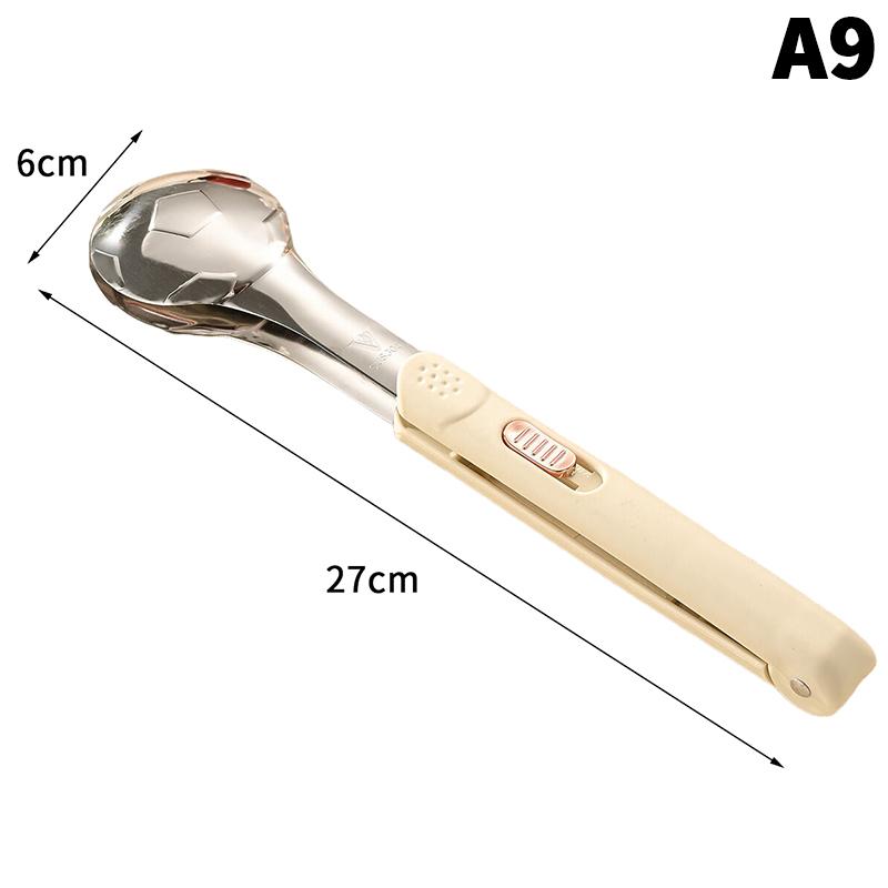 Stainless Steel Food Tongs Household Kitchen Thickened Heat-resistant Steak Tongs Food Buffet Barbecue Roasted Meat Bread Clips