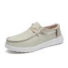 Men’s Plus-Size Canvas Casual Loafers - European Style Driving Shoes